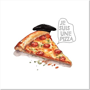 Je Suis Une Pizza ( i am a pizza) Posters and Art